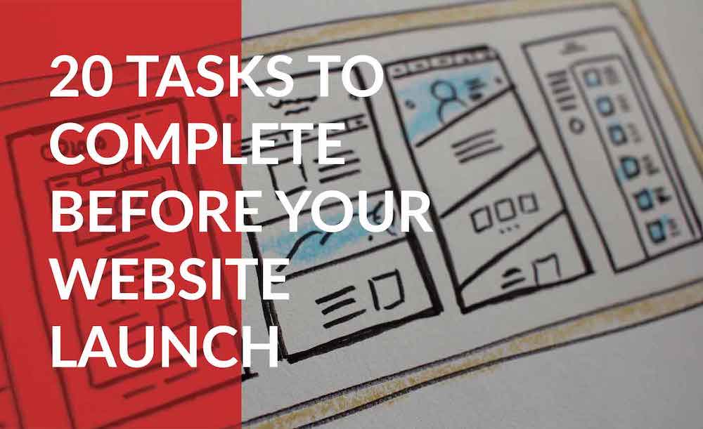 website prelaunch checklist