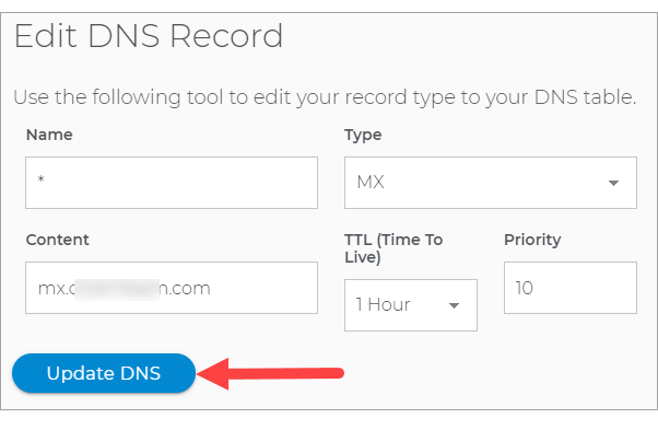 Edit DNS Record